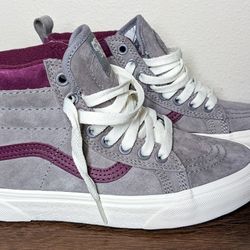 Vans Kids Side 3.5 SK8-HI MTE Frost Grey Suede/ Prune