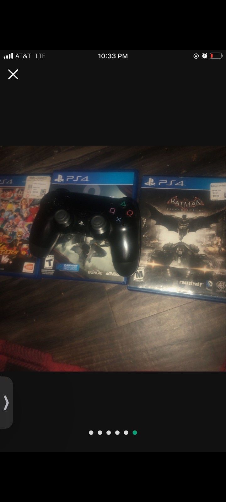 PS4 1 Controller 3 Games 