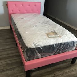New Twin Bed With Mattress Included! 