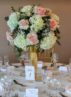 Tall gold vases 9 total $135 total