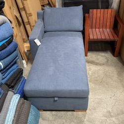 Denim Blue Lounge Chair