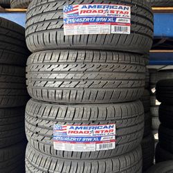 215/45/17 Vendo Un Set De Llantas Nuevas Marca American  Con 50,000 Mil Millas De Garantía 