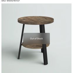 Solid Wood End Tables (Quantity: 2)