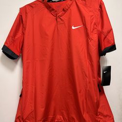 Red Nike Windbreaker Shirt 