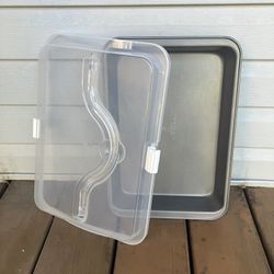 9” x 13” Nonstick Baking Pan - Locking Lid With Handle