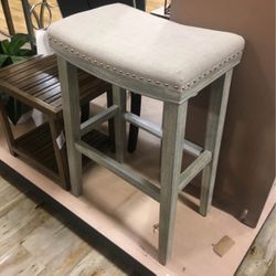 LIKE NEW 2 Gray Bar Stools
