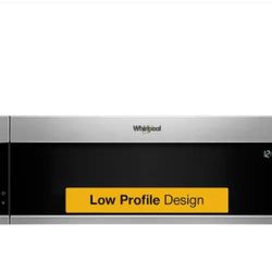 Whirlpool 1.1 cu. ft. Over the Range Low Profile Microwave Hood Combination in Stainless Steel
