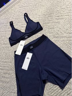 Navy Blue Airbrush Short Set
