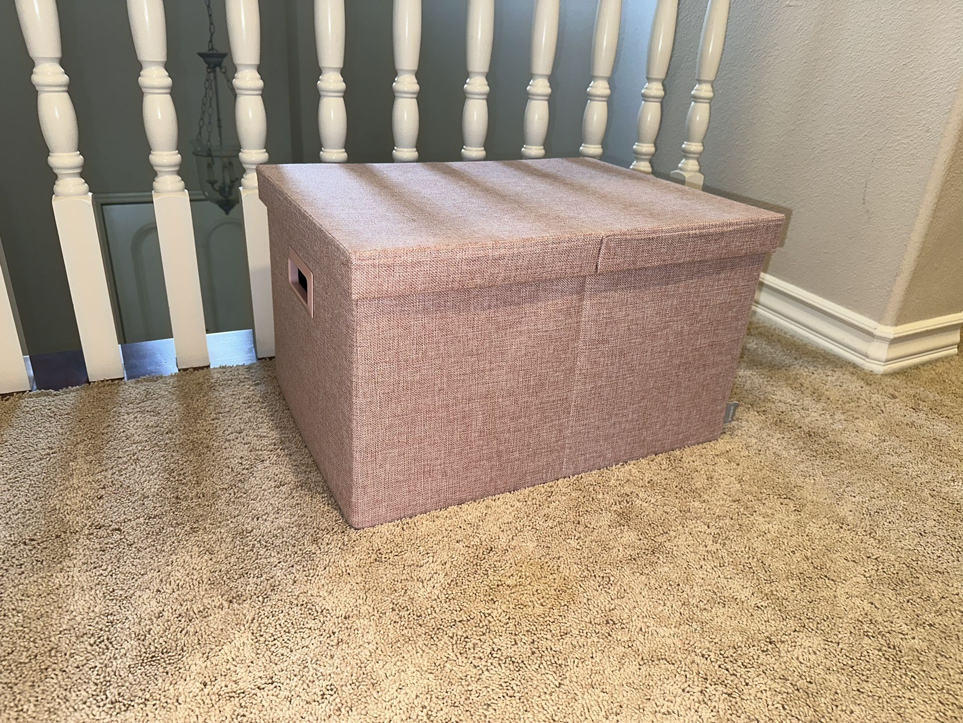 Poppin Large Storage Box Blush Pink