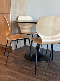 Dining table and chairs
