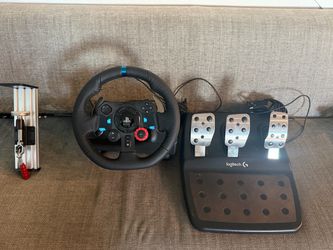 Logitech - G29 Driving Force Racing Wheel and Floor Pedals for PS5, PS4, PC, Mac - Black