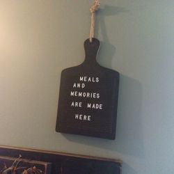 Cutting Board That Has Letters With It. 