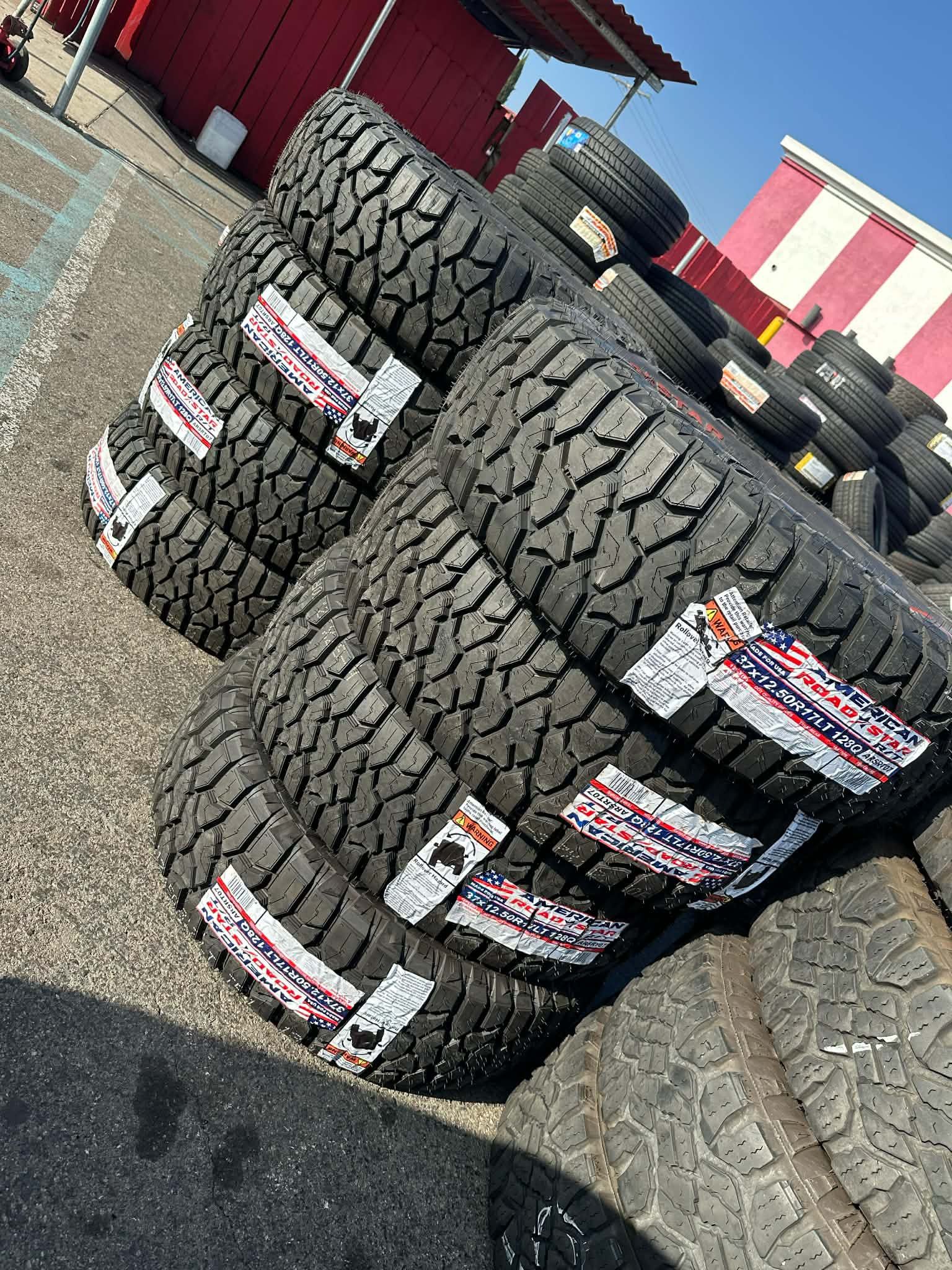 📲‼️37x12.50R17 Vendo Set De Llantas Nuevas Marca América RT