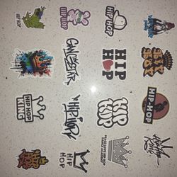 Hip Hop Themed Stickers 