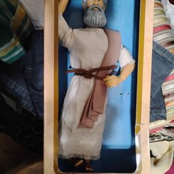 Moses Doll. 13" Tall. Talks