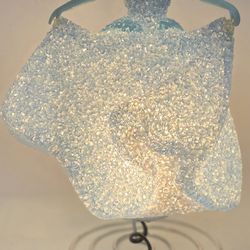 Cinderella Light Up Figurine Lamp Disney Princess Blue Dress Night Light