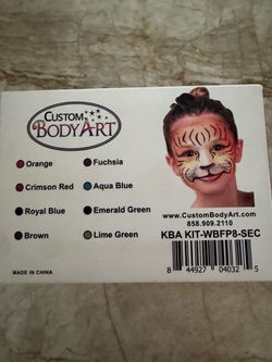 Custom Body Art Airbrush Face & Body Water Based Painting Set