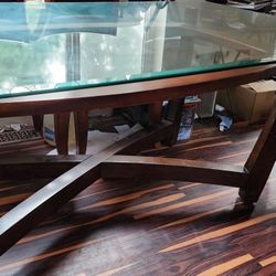 Glass Dining Table And 6 Chairs