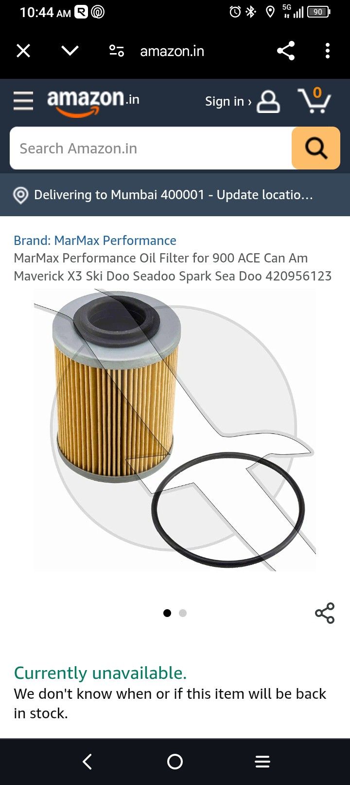 Can Am/ Sea-Doo Oil Filter