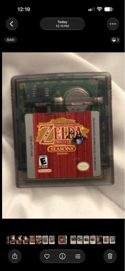 Legend of Zelda Oracle of Seasons GBC Cartridge