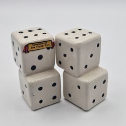 Vtg Made In Japan Las Vegas Dice Salt & Pepper Shakers