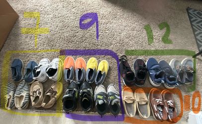 Various sizes 7, 9, 10, 12