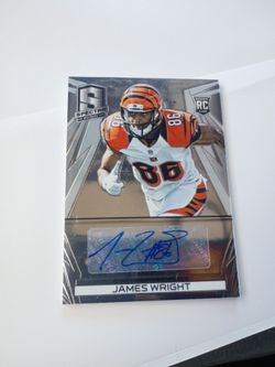 Autographed James wright card