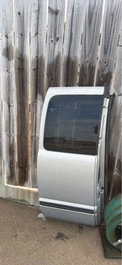 Silver Truck Door with Window