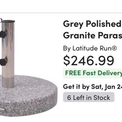 Never Used Practically New Granite Patio Base   