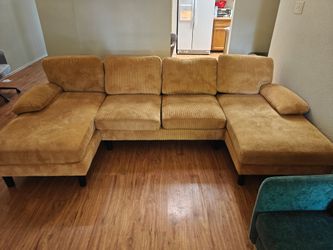 Moving sale yellow sectional