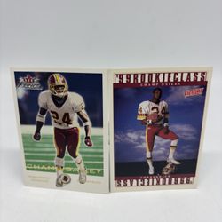 Champ Bailey Washington Redskins Rookie Card And Second Year Card Lot 