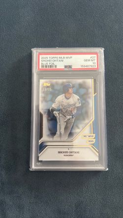 2025 Topps MLB MVP Shohei Ohtani Blue Foil PSA 10