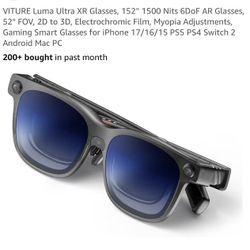 Smart Glasses for iPhone 17/16/15 PS5 PS4 Switch 2 Android Mac PC