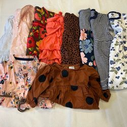 10 baby girl dress bundle