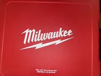 Milwaukee 56 pc 3/8” drive socket set  SAE/METRIC