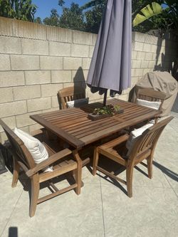 Teak Dining Table & Chairs
