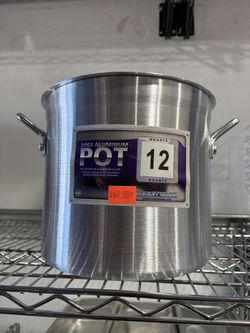 12 Quart Aluminum Stock Pot 