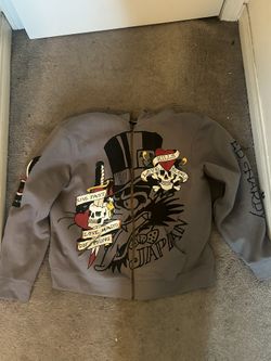 Ed hardy zip up hoodie XL