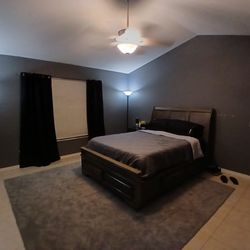 Bedroom Set Queen Bed With Storage Frame Nightstand Dressers Coffee Table And Entertainment Center