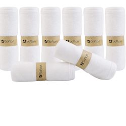 Bamboo Baby Washcloths,6Pack Super Absorbent Face Cloths, Baby Essentials, 2 Layer Soft Kids Face Towel for Newborn,Infants and Toddlers,Gentle On S