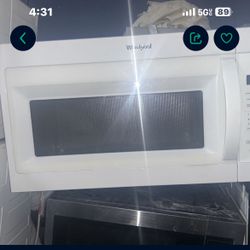 white over the range whirpool microwave 