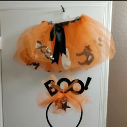 Girls Halloween Costume/Orange Tutu