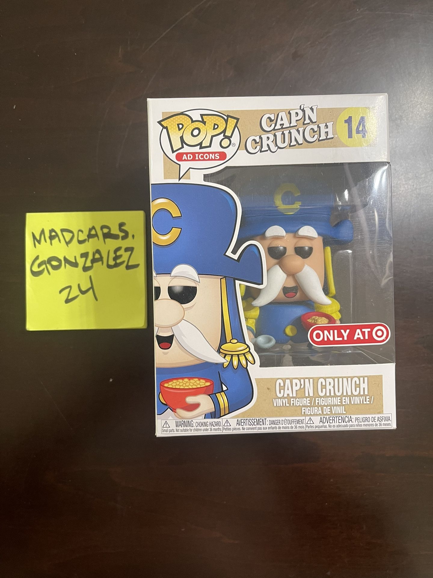 Funko Pop! #14 Cap'N Crunch Cereal Quaker Oats Capn Target Exclusive Ad Icons