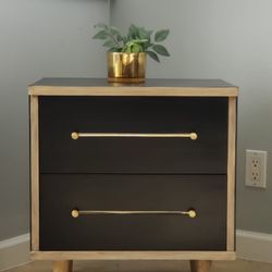 Black & Cream Nightstand 