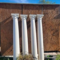 ROUND CONCRETE PILLARS $700 EACH-(MADE TO ORDER IN UP TO 8'FEET TALL)