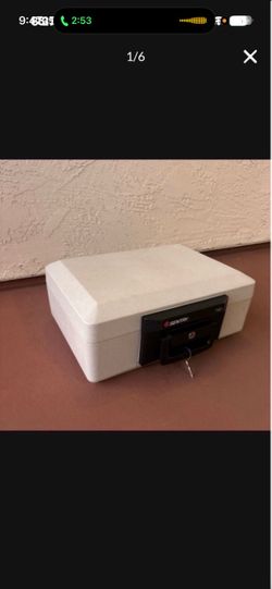 One Portable Fire Water Proof Safe Chest with One Key