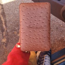 Ostrich Leather Cigar Box