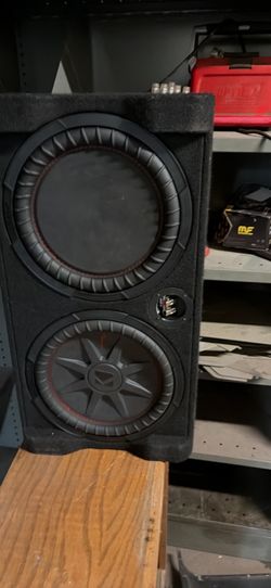Practically new kicker dual 12 inch down firing subwoofer