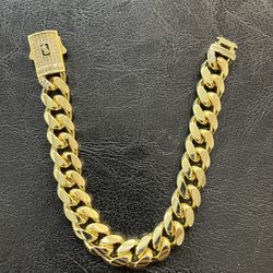 Gold plated bracelet12mm