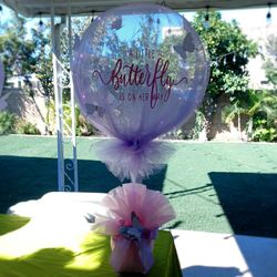Babyshower Butterfly Theme Centerpieces